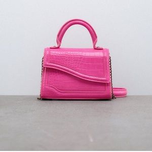 Zara Asymmetric Flap Mini City Bag